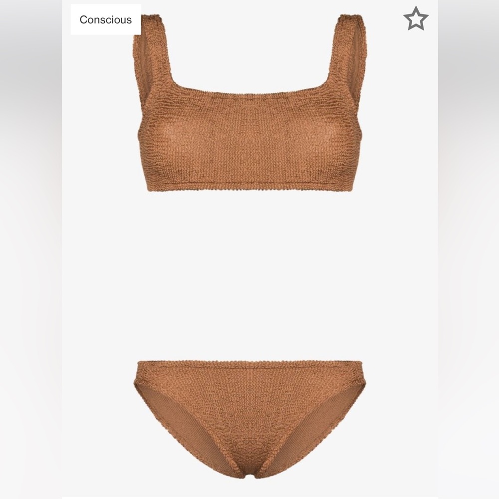 Hunza g brand new never worn brown xasndra bikini no tags on !
